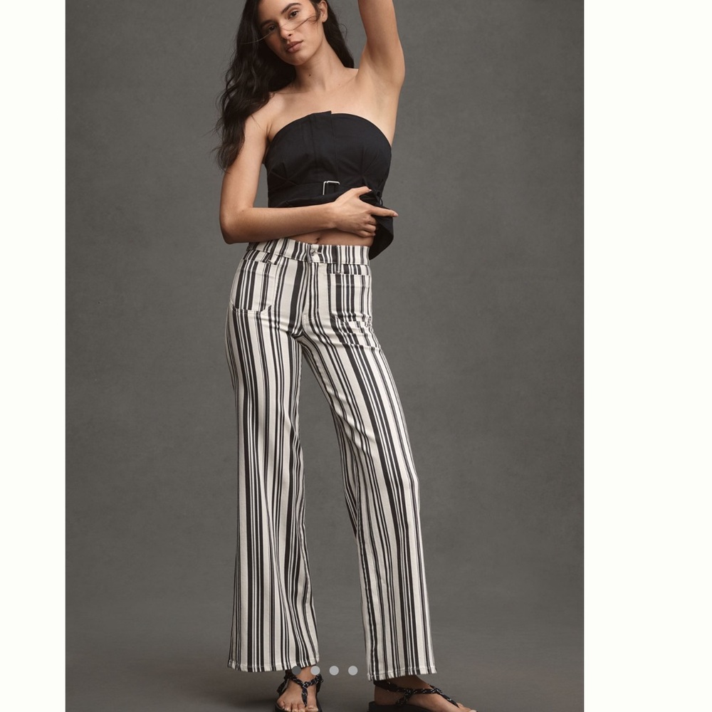 FRAME le Slim Palazzo High-Rise Wide-Leg Pants
